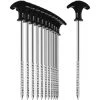 PERLE RARE 12x Piquets De Tente En Acier - Piquets Robustes Avec Filetage Pour Le Camping Et L'extérieur - Tente En Acier -Tente de réception Soldes 58039741 1