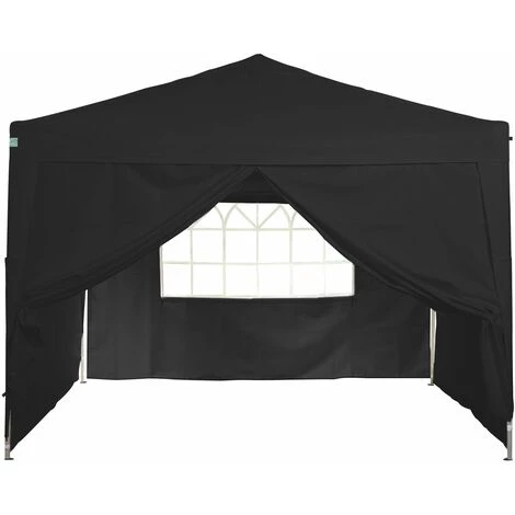GREADEN Tonnelle De Jardin 3x3m + 4 Pack Côtés Avec 1 Fenêtres ECO Tube 30mm En ALU & ACIER Bâche 220g/m² ENDUIT PVC 100% ÉTANCHE Tente Pliante + Sac De Transport - Noir 3 GREADEN Tonnelle De Jardin 3x3m + 4 Pack Côtés Avec 1 Fenêtres ECO Tube 30mm En ALU & ACIER Bâche 220g/m² ENDUIT PVC 100% ÉTANCHE Tente Pliante + Sac De Transport - Noir