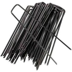HIASDFLS 30 Piècepiquets De Fixation Pour Jardin Épingles De Jardin Agrafes De Sol Pour Sécuriser Des Tissus Anti Mauvaises Herbes, Molleton, Imperméables, Tissus De Paysage （Noire ）