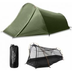 LITZEE Tente De Réception Et Barnum Tente De Camping D'alpinisme En Plein Air Pour Deux Personnes En Aluminium Ultralegere Pole 2, Vert Armee -Tente de réception Soldes 58109907 4