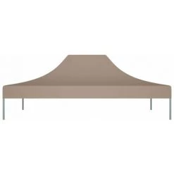 LITZEE Tente De Réception Et Barnum Toit De Tente De Reception 4,5x3 M Taupe 270 G/m² -Tente de réception Soldes 58113484 2