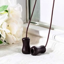 TRIOMPHE Corde D'Ombrage Tressé Marron 50 M/Rouleau Avec 4 Pièces Marron Pendentif En Bois Pour Aluminium Store Ombre, Plante De Jardinage Et De L'Artisanat (Marron)T-Audace -Tente de réception Soldes 58166532 5