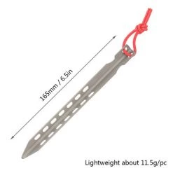 Lixada Lot De 6/8/12 Piquets De Tente En Alliage De Titane Ultra-léger En Forme De V De 6,5 Pouces Coupe-vent Camping En Plein Air Randonnée Piquets De Tente Clous - 12 Pièces -Tente de réception Soldes 58205935 2