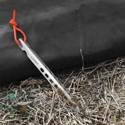 Lixada Lot De 6/8/12 Piquets De Tente En Alliage De Titane Ultra-léger En Forme De V De 6,5 Pouces Coupe-vent Camping En Plein Air Randonnée Piquets De Tente Clous - 12 Pièces -Tente de réception Soldes 58205935 4