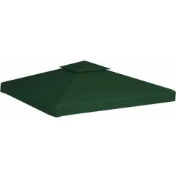 INLIFE Recouvrement De Remplacement D'auvent 310 G/m² 3 X 3 M Vert