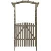 INLIFE Pergola Avec Portail 116x40x204 Cm Gris Bois De Sapin Massif -Tente de réception Soldes 58276211 1