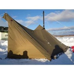 PERLE RARE Tarp Bâche De Camping Tapis De Sol Bâche De Tente Anti-Pluie Abri Couverture Auvent Imperméable Pour Hamac Randonnée Pique-Nique Plage（Marron） -Tente de réception Soldes 58302985 5