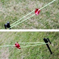 PERLE RARE Tendeur De Corde Tendeur Camping En Alliage D'Aluminium Crochet Ajusteur De Corde Durable Antidérapant Pour Tente Bâche Randonnée Camping（Noir(Forme Triangle)） -Tente de réception Soldes 58303110 4