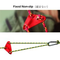 PERLE RARE Tendeur De Corde Tendeur Camping En Alliage D'Aluminium Crochet Ajusteur De Corde Durable Antidérapant Pour Tente Bâche Randonnée Camping（Noir(Forme Triangle)） -Tente de réception Soldes 58303110 5