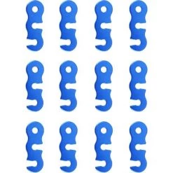 PERLE RARE Tendeur De Corde Tendeur Camping En Alliage D'Aluminium Crochet Ajusteur De Corde Durable Antidérapant Pour Tente Bâche Randonnée Camping（Bleu）