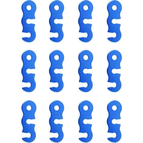 PERLE RARE Tendeur De Corde Tendeur Camping En Alliage D'Aluminium Crochet Ajusteur De Corde Durable Antidérapant Pour Tente Bâche Randonnée Camping(Bleu) 3 PERLE RARE Tendeur De Corde Tendeur Camping En Alliage D'Aluminium Crochet Ajusteur De Corde Durable Antidérapant Pour Tente Bâche Randonnée Camping(Bleu)