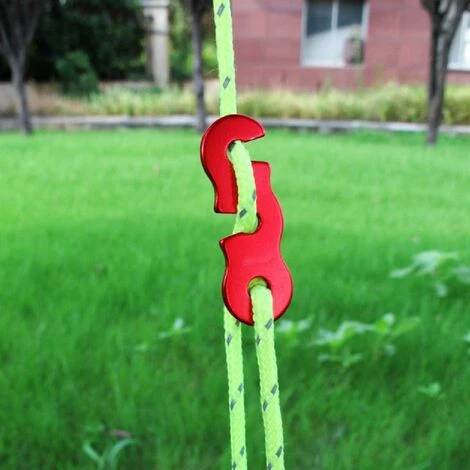 PERLE RARE Tendeur De Corde Tendeur Camping En Alliage D'Aluminium Crochet Ajusteur De Corde Durable Antidérapant Pour Tente Bâche Randonnée Camping(Bleu) 5 PERLE RARE Tendeur De Corde Tendeur Camping En Alliage D'Aluminium Crochet Ajusteur De Corde Durable Antidérapant Pour Tente Bâche Randonnée Camping(Bleu) - Image 3