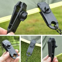 PERLE RARE Pince Clips De Tente Clips De Bâche Avec œillet Clips Fixation Coupe-Vent Pour Auvent Tarp Camping En Plein Air -Tente de réception Soldes 58303372 5