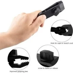 ABCRITAL 30Pcs Clip Tente, Tente Pince Bâche Clip De Bâche Auvents Clip Boucle Auvent Outil Avec 10 Crochets À Clip, 10 Cordes Connectées Et 10 Mousquetons Pour Tentes -Tente de réception Soldes 58345036 3
