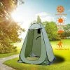 TINOR Pop Up Tente De Camping, 120 X 120x190 Cm Tente De Douche Portable Pliable, Privacy Tent, Pour Camping En Plein Air, Vestiaire, Randonnée