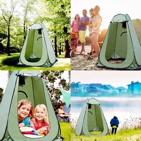 TINOR Pop Up Tente De Camping, 120 X 120x190 Cm Tente De Douche Portable Pliable, Privacy Tent, Pour Camping En Plein Air, Vestiaire, Randonnée 6 TINOR Pop Up Tente De Camping, 120 X 120x190 Cm Tente De Douche Portable Pliable, Privacy Tent, Pour Camping En Plein Air, Vestiaire, Randonnée - Image 4