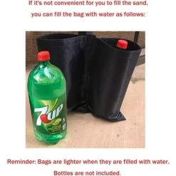 TINOR Sac De Lestage Robuste De Qualité Industrielle Avec Coutures Doubles Pour Auvent De Tente Dépliable Noir -Tente de réception Soldes 58345695 4