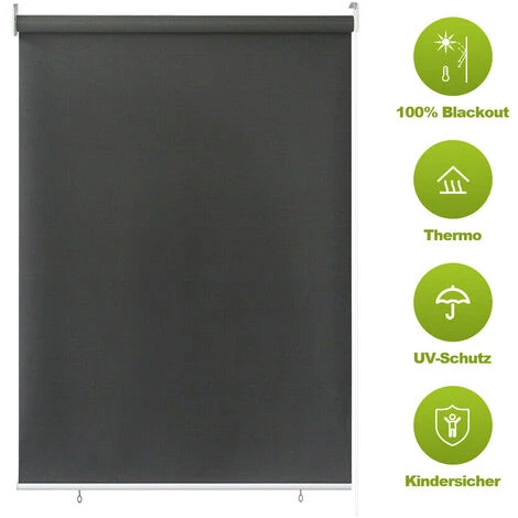 VINGO Store Vertical Store Vertical Résistant Aux UV Protection Contre Le Vent Et Brise-vue Anthracite 100 X 140 Cm - Anthracite 3 VINGO Store Vertical Store Vertical Résistant Aux UV Protection Contre Le Vent Et Brise-vue Anthracite 100 X 140 Cm - Anthracite