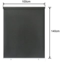 VINGO Store Vertical Store Vertical Résistant Aux UV Protection Contre Le Vent Et Brise-vue Anthracite 100 X 140 Cm - Anthracite 7 VINGO Store Vertical Store Vertical Résistant Aux UV Protection Contre Le Vent Et Brise-vue Anthracite 100 X 140 Cm - Anthracite -Tente de réception Soldes 58414976 2