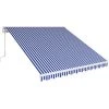 VINGO Store De Balcon Store Banne Manuel Store Extérieur Auvent Balcon Articulé Anti-UV Terrasse Jardin Bleu Blanc 250 X 200 Cm - Bleu 1 VINGO Store De Balcon Store Banne Manuel Store Extérieur Auvent Balcon Articulé Anti-UV Terrasse Jardin Bleu Blanc 250 X 200 Cm - Bleu -Tente de réception Soldes 58415091 1