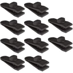 TANABATA 10 Pièces Clips De Bâche, 8CM Plastique Clips De Tente Pince Pour Auvent Clip De Verrouillage Instantané Pour Tentes Housse Canapé Bâche Couverture Bateau Couverture Camping