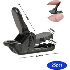TANABATA 25Pcs Tente Clips,Clips De Fixation,Clip,Camping Bâche Noir Pince Pour Auvent Coupe-Vent Snaps En Plastique Pinces Plastique Pince Plastique Petite Pince Bâche Clip Auvent Pour Activités De Plein Air 9 TANABATA 25Pcs Tente Clips,Clips De Fixation,Clip,Camping Bâche Noir Pince Pour Auvent Coupe-Vent Snaps En Plastique Pinces Plastique Pince Plastique Petite Pince Bâche Clip Auvent Pour Activités De Plein Air -Tente de réception Soldes 58461683 3