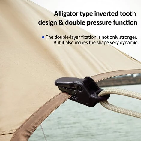 TANABATA 25Pcs Tente Clips,Clips De Fixation,Clip,Camping Bâche Noir Pince Pour Auvent Coupe-Vent Snaps En Plastique Pinces Plastique Pince Plastique Petite Pince Bâche Clip Auvent Pour Activités De Plein Air 6 TANABATA 25Pcs Tente Clips,Clips De Fixation,Clip,Camping Bâche Noir Pince Pour Auvent Coupe-Vent Snaps En Plastique Pinces Plastique Pince Plastique Petite Pince Bâche Clip Auvent Pour Activités De Plein Air - Image 4