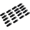 TANABATA 20PCS/Bag Tarp Clips Windproof Awning Clamps Multipurpose Clamp Set For Tents, Tarp, Boat Cover, Pool Cover, Car Cover, Black 1 TANABATA 20PCS/Bag Tarp Clips Windproof Awning Clamps Multipurpose Clamp Set For Tents, Tarp, Boat Cover, Pool Cover, Car Cover, Black -Tente de réception Soldes 58461685 1