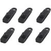 TANABATA 6 Pèces Clips De Bâche, Tente Clips En Plastique En Forme De Crocodile, Multifonctions Camping Tente Tarp Clips Pour Camping, Housse De Voiture, Housse De Bateau, Caravane, Auvent -Tente de réception Soldes 58461730 1