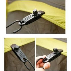 TANABATA 6 Pèces Clips De Bâche, Tente Clips En Plastique En Forme De Crocodile, Multifonctions Camping Tente Tarp Clips Pour Camping, Housse De Voiture, Housse De Bateau, Caravane, Auvent -Tente de réception Soldes 58461730 4