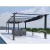 DANCOVER Tonnelle De Jardin Pergola Santa Cruz, 3x6m, Noir/Gris - Noir/Gris -Tente de réception Soldes 58577269 1