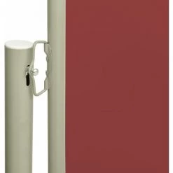 VidaXL Auvent Latéral Rétractable De Patio 160x600 Cm Rouge - Rouge -Tente de réception Soldes 58595977 3