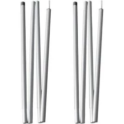 SUPERSELLER Poteaux De Support De Bâche De Tente Pliable Multi-sections Poteaux De Tente De Camping En Acier Pour Auvent De Porche Auvent Auvent De Soleil Support De Voiles D'ombrage - 2,0 Mètres - 2,0 Mètres