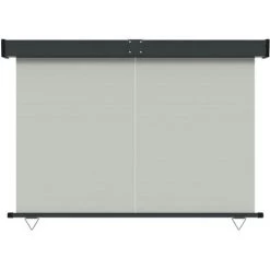 INLIFE Auvent Latéral De Balcon 160x250 Cm Gris - Gris -Tente de réception Soldes 58690920 4