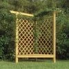 INLIFE Pergola D'angle Avec Banc 166x81x174 Cm Bois De Pin Imprégné - Vert -Tente de réception Soldes 58690941 1
