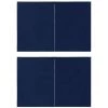 INLIFE Paroi De Tente De Réception 2pcs Avec Fermeture éclair PE Bleu - Bleu -Tente de réception Soldes 58691032 1