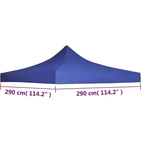 INLIFE Toit De Tente De Réception 3 X 3 M Bleu - Bleu 6 INLIFE Toit De Tente De Réception 3 X 3 M Bleu - Bleu - Image 4