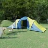 INLIFE Tente De Camping 6 Personnes Bleu Et Jaune - Bleu -Tente de réception Soldes 58692360 1