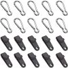 REGALI Clip De Bâche, Tente Pince Bâche, Mousqueton, Corde élastique, Pour Bâche, Camping, Auvents, La Couverture De Voiture, Lot De 10 (20Pcs) -Tente de réception Soldes 58700212 1