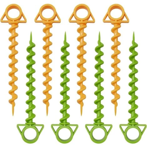 REGALI 8 Pièces Piquets De Tente Piquets Métalliques Robustes Piquets D'ancrage Au Sol Piquet Toile De Tente Peg Sardine Tente Pour Pelouse Plage Camping 3 REGALI 8 Pièces Piquets De Tente Piquets Métalliques Robustes Piquets D'ancrage Au Sol Piquet Toile De Tente Peg Sardine Tente Pour Pelouse Plage Camping