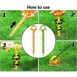 REGALI 8 Pièces Piquets De Tente Piquets Métalliques Robustes Piquets D'ancrage Au Sol Piquet Toile De Tente Peg Sardine Tente Pour Pelouse Plage Camping 9 REGALI 8 Pièces Piquets De Tente Piquets Métalliques Robustes Piquets D'ancrage Au Sol Piquet Toile De Tente Peg Sardine Tente Pour Pelouse Plage Camping -Tente de réception Soldes 58700221 3