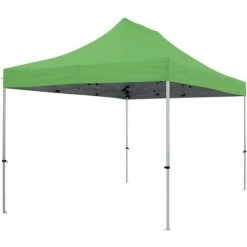 GREADEN Tente Pliante 3x4,5m PREMIUM LIGHT Tube 32mm En Acier Bâche 220g/m² ENDUIT PVC 100% ÉTANCHE Pavillon Jardin Tonnelle Réception, Sac De Transport - Vert -Tente de réception Soldes 5878452 4