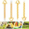 ENLENK 4pcs Clous De Tente En Plastique Orange Anti-corrosion Pelouse Auvent Plage Bâche Camping -Tente de réception Soldes 58844963 1