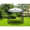 VENTE-UNIQUE.COM Kiosque De Jardin TILCARA En Métal Façon Fer Forgé D300 X H290cm - Noir - Noir -Tente de réception Soldes 58883444 1
