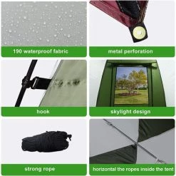 JOORRT Auvent De Voiture 2.4X1.9m Tente Auvent Camping Car Tente Toit Voiture étanche Et Résistante Aux UV Tente De Camping Durable Auvent Fourgon -Tente de réception Soldes 59171076 4