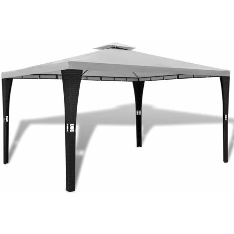 INLIFE Tonnelle Avec Toit 3x4 M Blanc Crème - Crème 3 INLIFE Tonnelle Avec Toit 3x4 M Blanc Crème - Crème