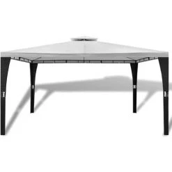 INLIFE Tonnelle Avec Toit 3x4 M Blanc Crème - Crème 8 INLIFE Tonnelle Avec Toit 3x4 M Blanc Crème - Crème -Tente de réception Soldes 59171966 2