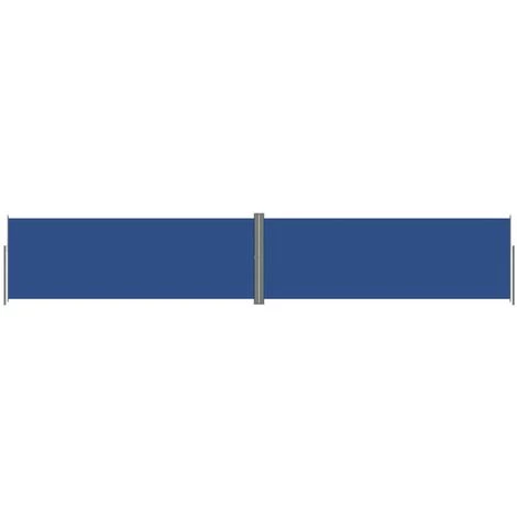 VidaXL Auvent Latéral Rétractable Bleu 180x1000 Cm - Bleu 4 VidaXL Auvent Latéral Rétractable Bleu 180x1000 Cm - Bleu - Image 2