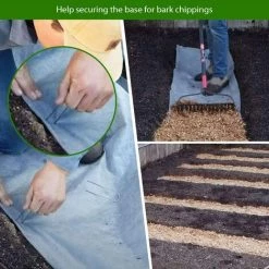 OUSUDELA Lot De 50 Piquet Jardin De Fixation En Acier Galvanisé 100 Mm/4"- Ancrage Au Sol Toile Paillage Agrafes Pour Bache Mauvaise Herbe -Tente de réception Soldes 59207278 5