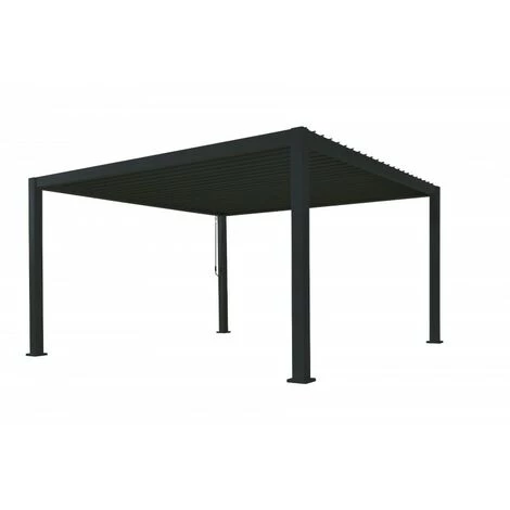 OMBREA Pergola Bioclimatique Ombréa® 3x3 ? Anthracite + 1 Store Latéral 3M Anthracite 4 OMBREA Pergola Bioclimatique Ombréa® 3x3 ? Anthracite + 1 Store Latéral 3M Anthracite – Image 2